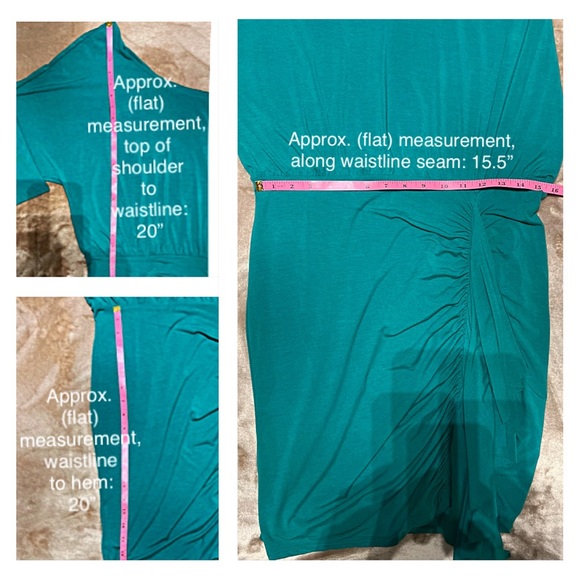 🎉👗SEXY & UNIQUE GREEN HOLIDAY PARTY DRESS EcoSkin M Asymmetrical, Sustainable - Picture 8 of 10